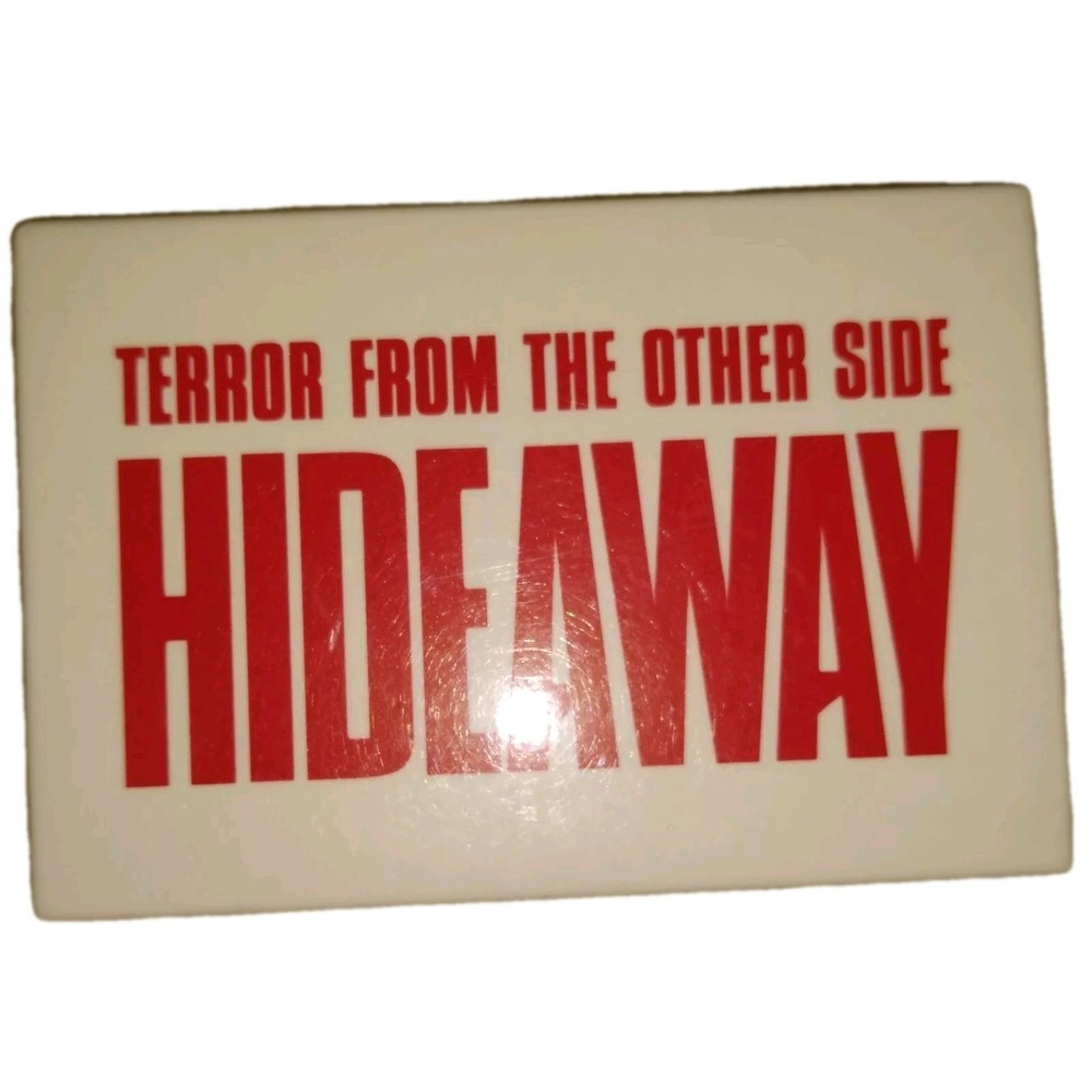 Vintage 1995 Hideaway Movie Theater Promo Badge Button Pinback Horror